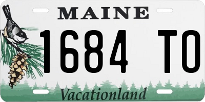 ME license plate 1684TO