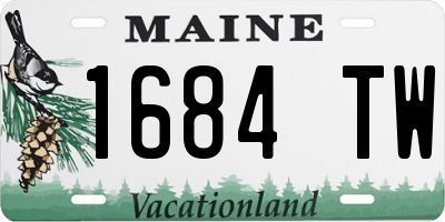 ME license plate 1684TW