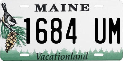 ME license plate 1684UM