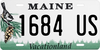 ME license plate 1684US