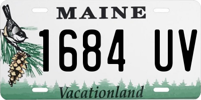 ME license plate 1684UV