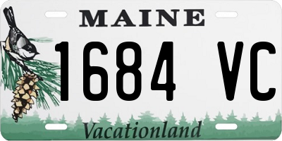 ME license plate 1684VC