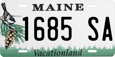 ME license plate 1685SA