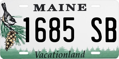 ME license plate 1685SB