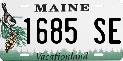 ME license plate 1685SE