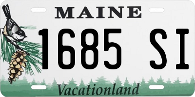 ME license plate 1685SI
