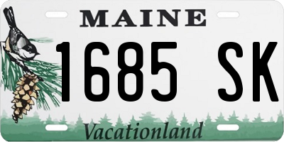 ME license plate 1685SK