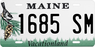ME license plate 1685SM