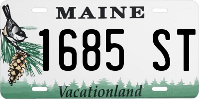ME license plate 1685ST