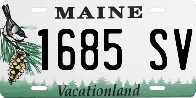 ME license plate 1685SV