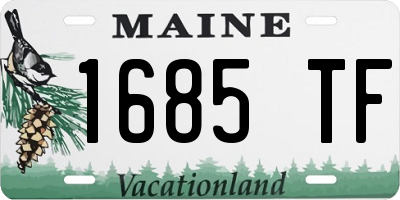 ME license plate 1685TF