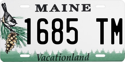 ME license plate 1685TM