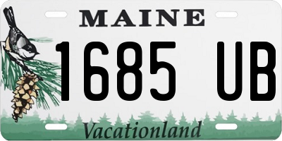 ME license plate 1685UB