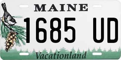 ME license plate 1685UD