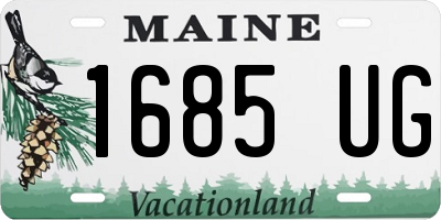 ME license plate 1685UG