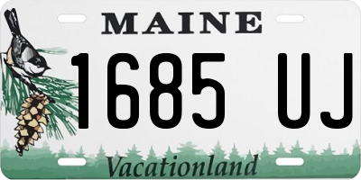 ME license plate 1685UJ