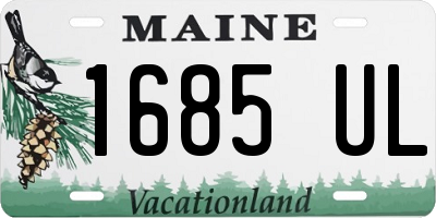 ME license plate 1685UL