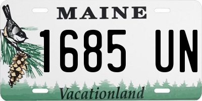 ME license plate 1685UN