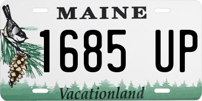 ME license plate 1685UP
