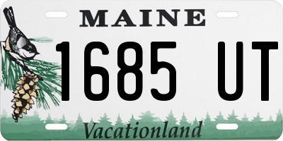 ME license plate 1685UT