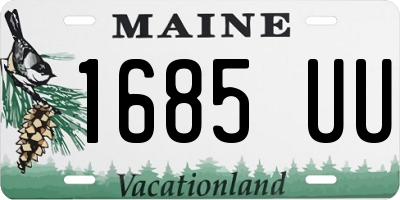 ME license plate 1685UU