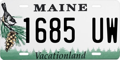 ME license plate 1685UW
