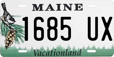 ME license plate 1685UX