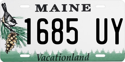 ME license plate 1685UY