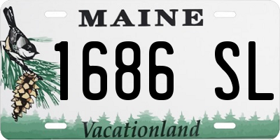ME license plate 1686SL