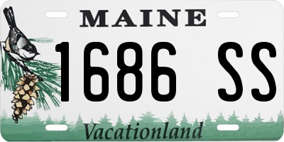 ME license plate 1686SS