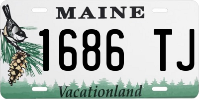 ME license plate 1686TJ