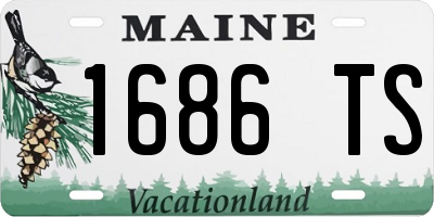 ME license plate 1686TS