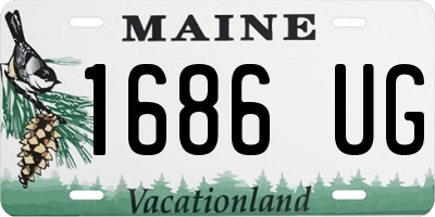 ME license plate 1686UG