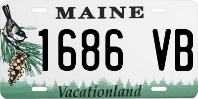 ME license plate 1686VB