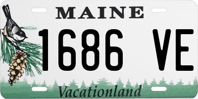 ME license plate 1686VE