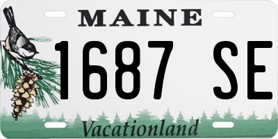ME license plate 1687SE
