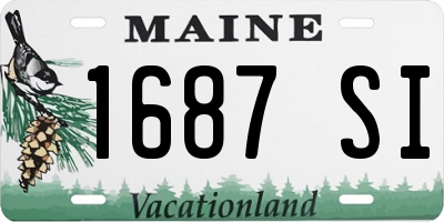 ME license plate 1687SI