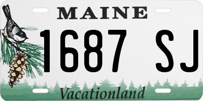 ME license plate 1687SJ