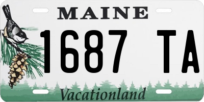ME license plate 1687TA