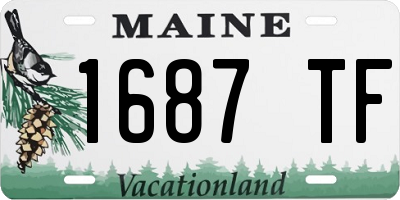 ME license plate 1687TF