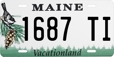 ME license plate 1687TI