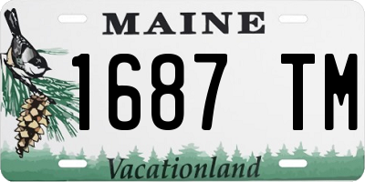 ME license plate 1687TM