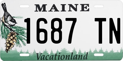 ME license plate 1687TN