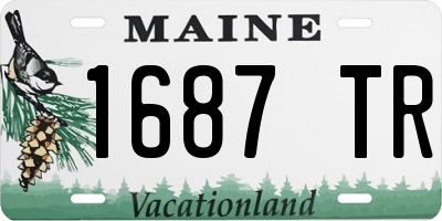 ME license plate 1687TR