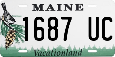 ME license plate 1687UC
