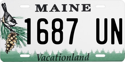 ME license plate 1687UN