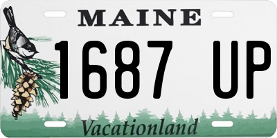 ME license plate 1687UP