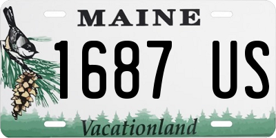 ME license plate 1687US