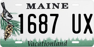 ME license plate 1687UX