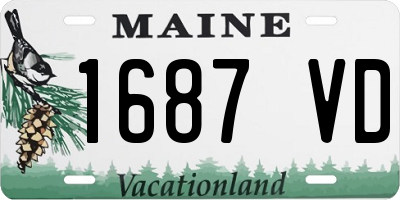 ME license plate 1687VD